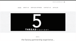 Desktop Screenshot of 5threadfactory.com